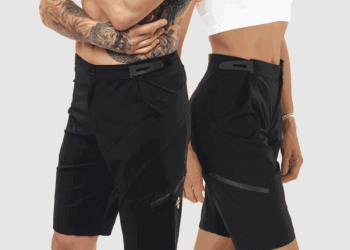Short unisexe EKOI GRAVEL CONFORT Noir